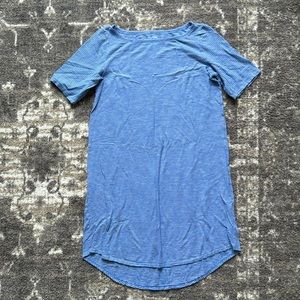 🐚COSTAL GRANDMOTHER🐚 Eileen Fisher blue and white stripe boat neck dress